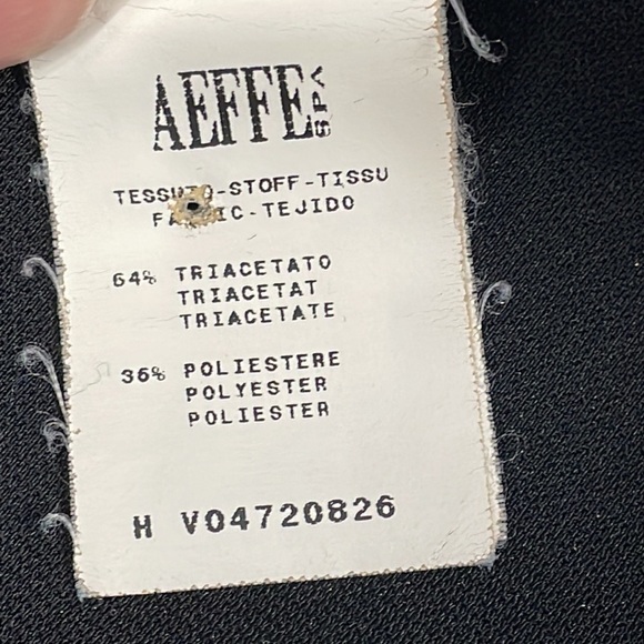 Moschino Cheap And Chic Black Sleeveless Button Back Mini Dress Sz 4 - Picture 10 of 10